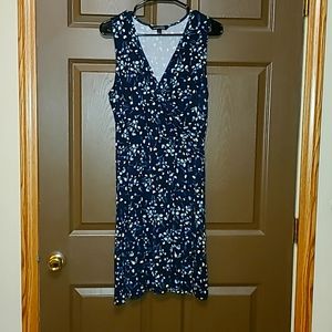 Navy floral dress